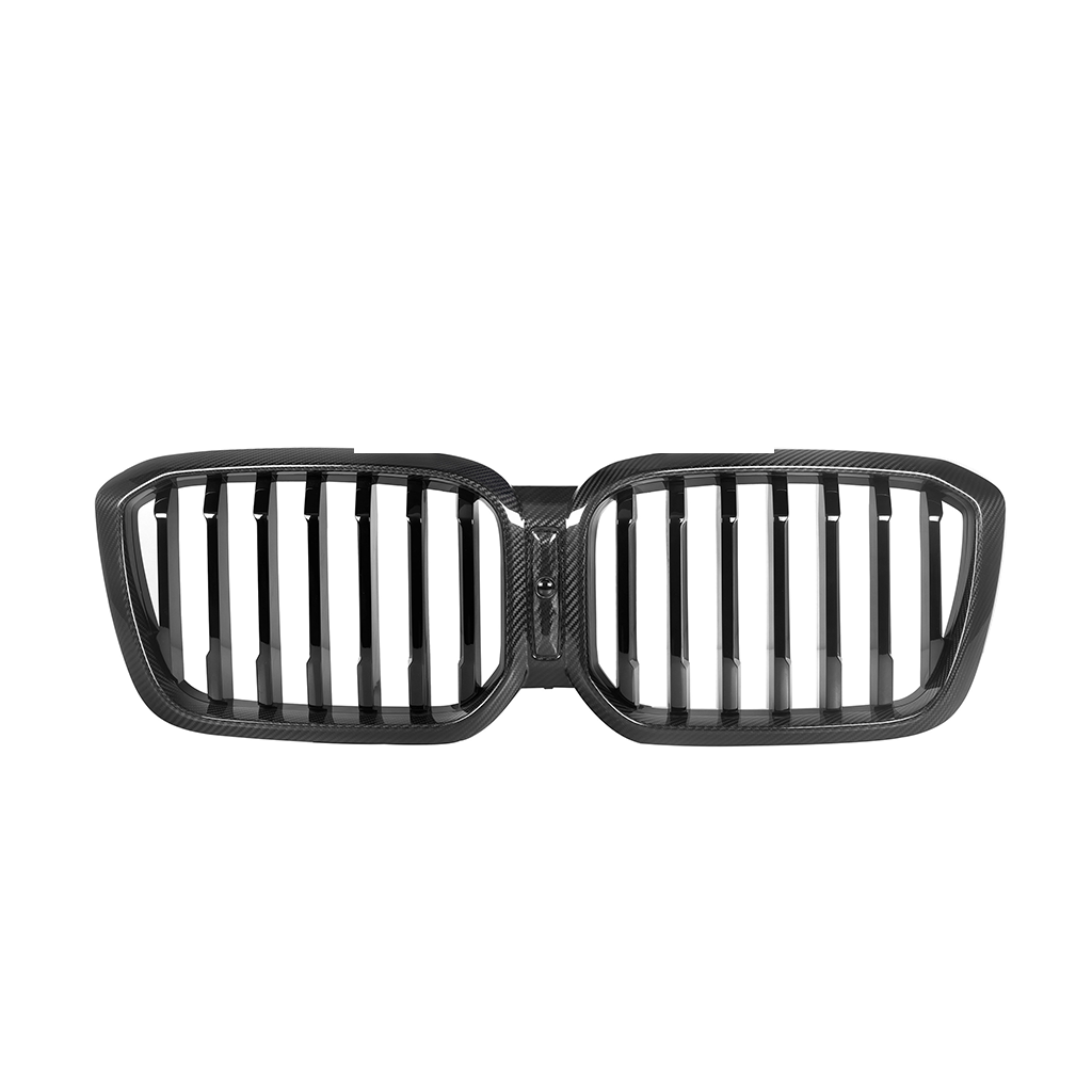 CarbonXtreme BMW G01 X3 G02 X4 LCI Single Slat Carbon Fiber Front Grilles