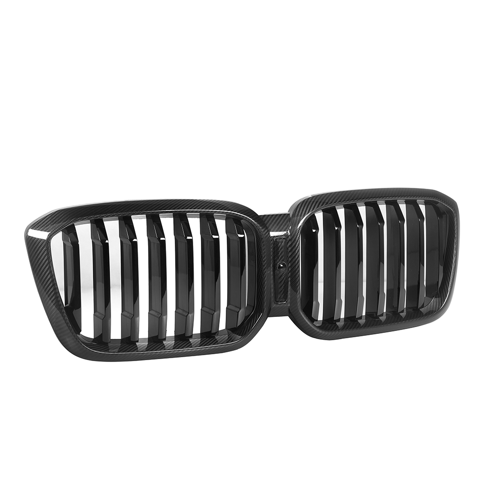 CarbonXtreme BMW G01 X3 G02 X4 LCI Single Slat Carbon Fiber Front Grilles