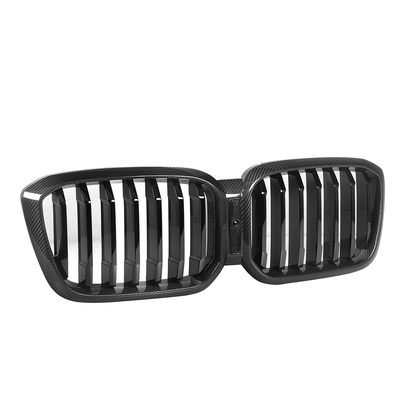 CarbonXtreme BMW G01 X3 G02 X4 LCI Single Slat Carbon Fiber Front Grilles