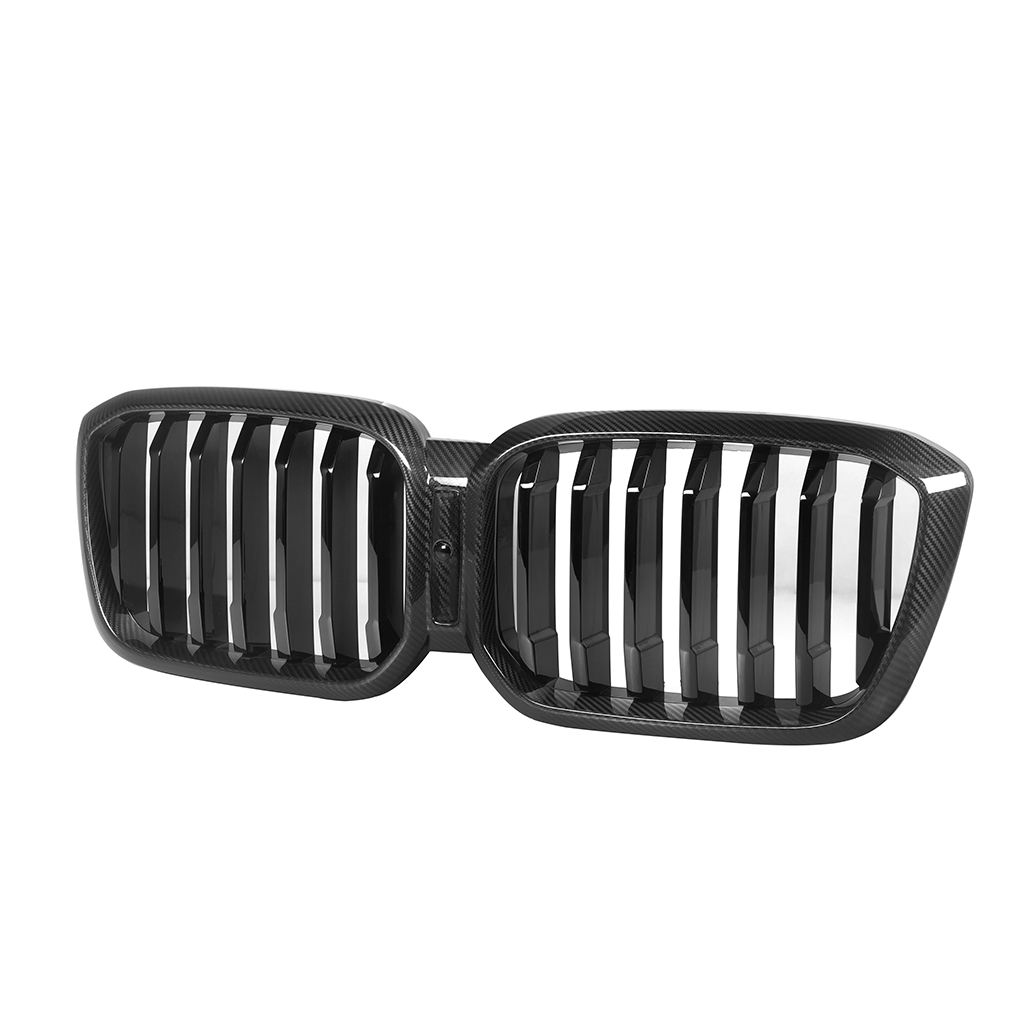 CarbonXtreme BMW G01 X3 G02 X4 LCI Single Slat Carbon Fiber Front Grilles