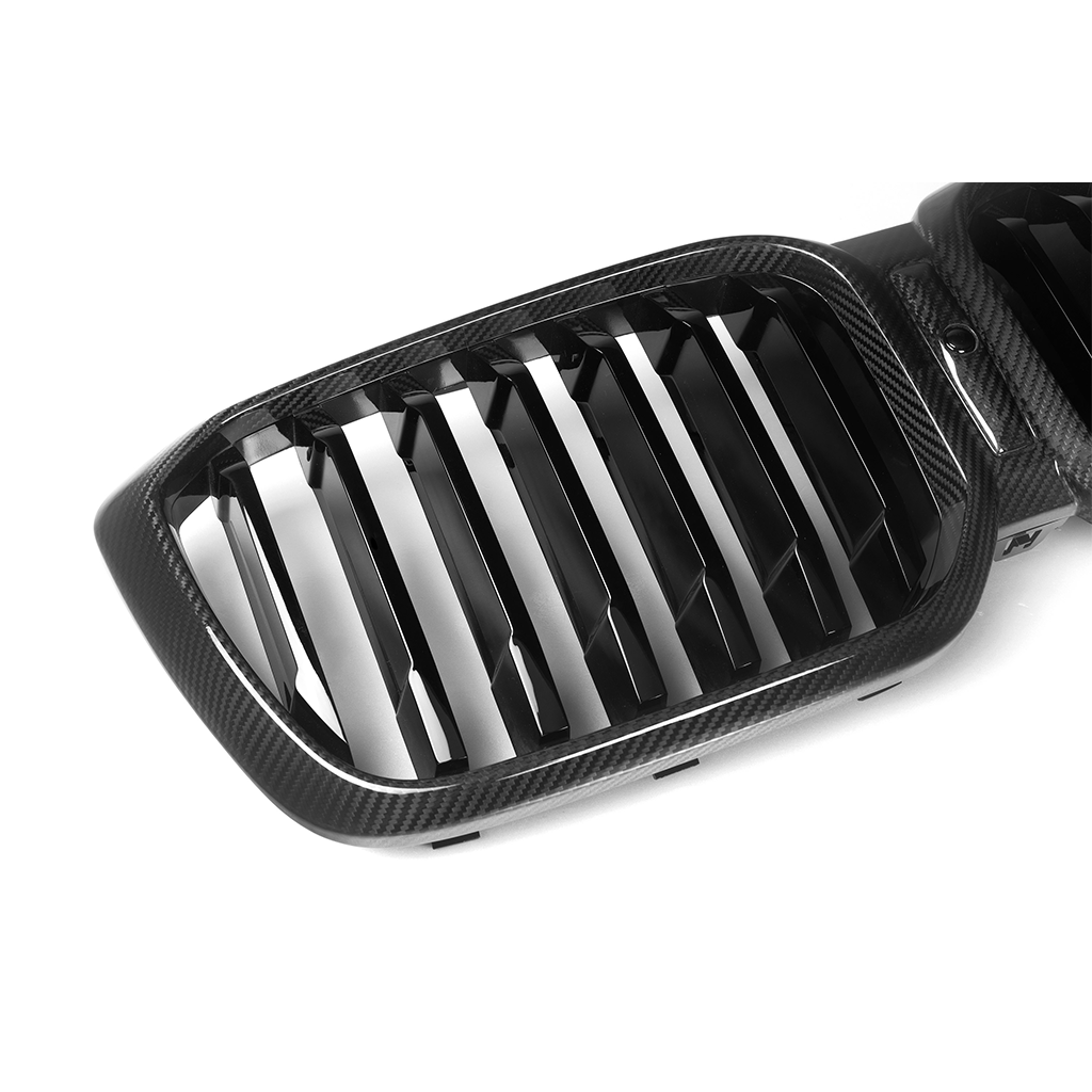 CarbonXtreme BMW G01 X3 G02 X4 LCI Single Slat Carbon Fiber Front Grilles