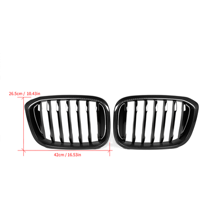 CarbonXtreme BMW G01 X3 Pre-LCI Single Slat Carbon Fiber Front Grilles
