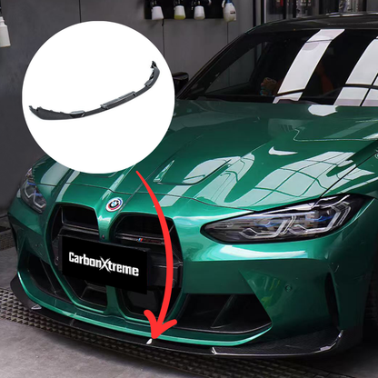 BMW G80 M3 G82 M4 V Style carbon fiber front lips by CarbonXtreme
