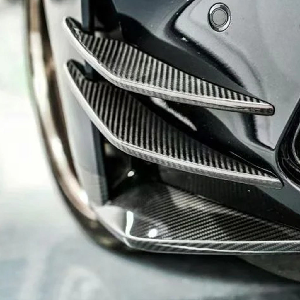 CarbonXtreme BMW G80 M3 G82 M4 AC Style Carbon Fiber Front Bumper Canards