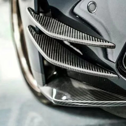 CarbonXtreme BMW G80 M3 G82 M4 AC Style Carbon Fiber Front Bumper Canards