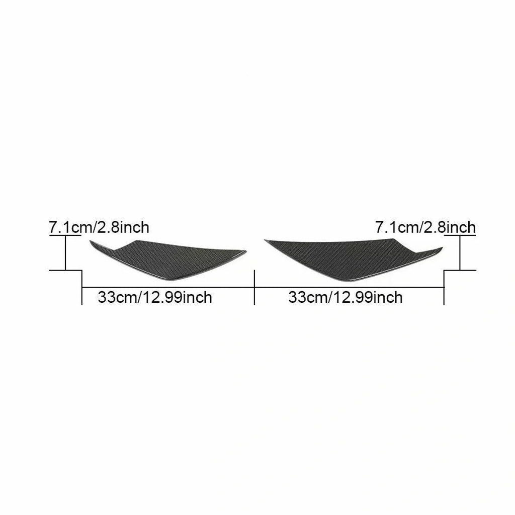 CarbonXtreme BMW G80 M3 G82 M4 AC Style Carbon Fiber Front Bumper Canards