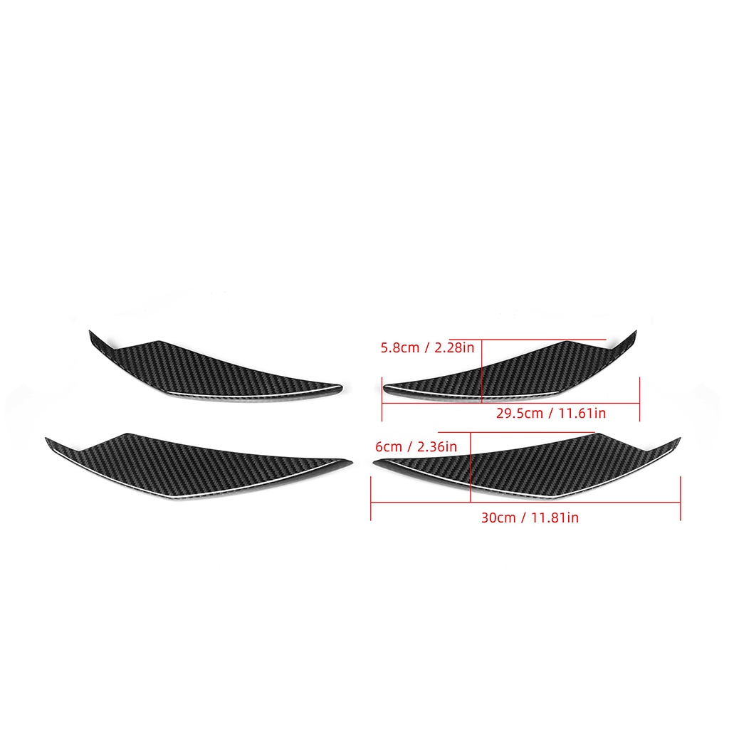 CarbonXtreme BMW G80 M3 G82 M4 Carbon Fiber Front Canard AC Style