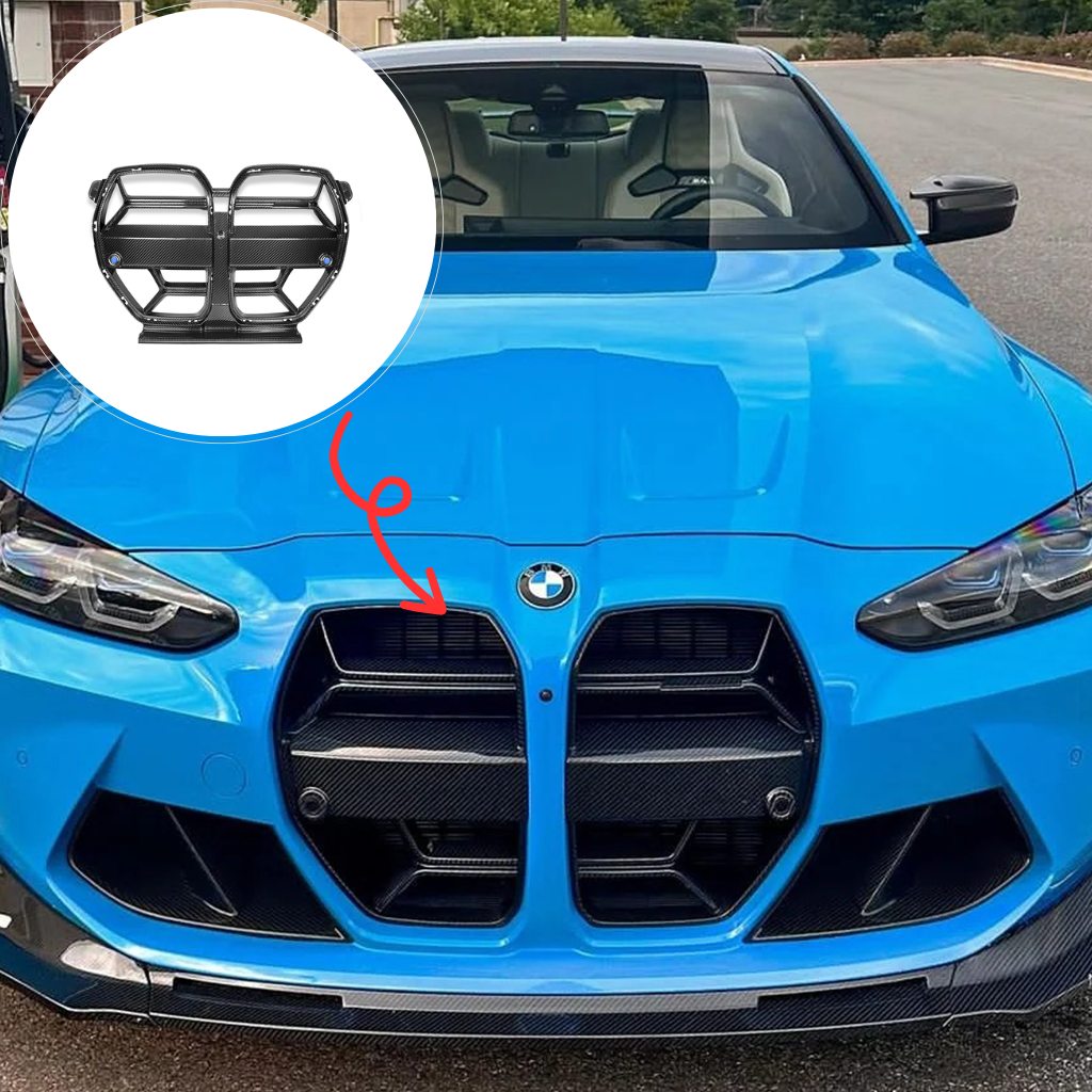 CarbonXtreme BMW G80 M3 G82 M4 Carbon Fiber Front Grille CSL Style