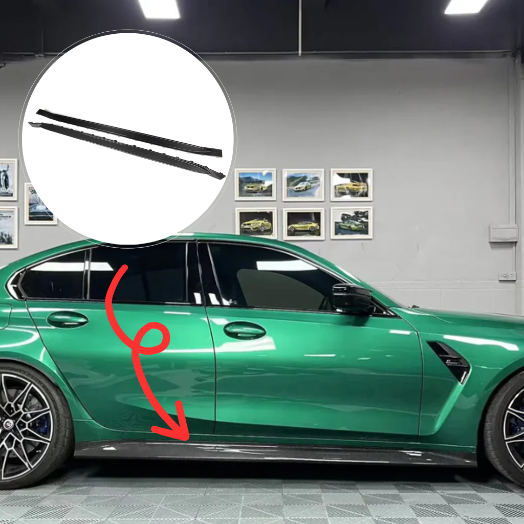 CarbonXtreme BMW G80 M3 G82 M4 OEM Style Carbon Fiber Side Skirts
