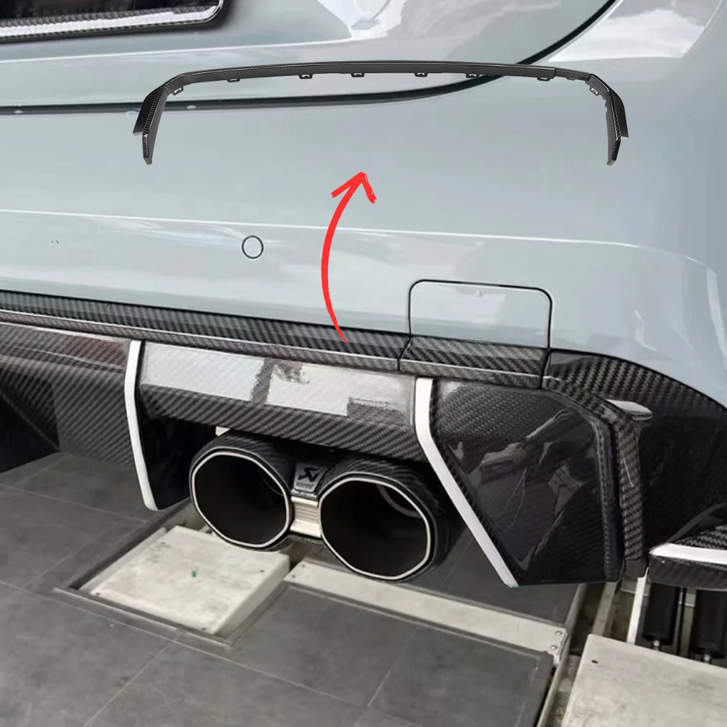 CarbonXtreme BMW G80 M3 M4 G82 Carbon Fiber Rear Diffuser Trim OEM Style