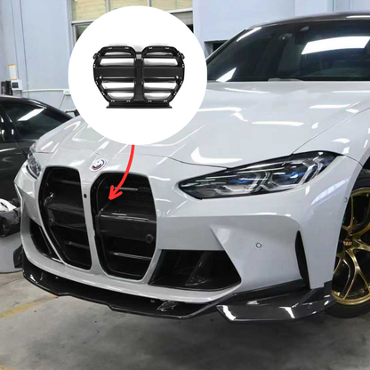 CarbonXtreme BMW G80 M3 & G82 M4 Carbon Fiber Front Grille — ST Style (One-Piece)
