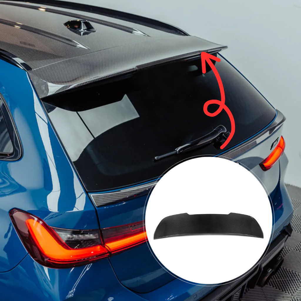 CarbonXtreme BMW G81 M3 Touring MP Style Carbon Fiber Roof Spoiler