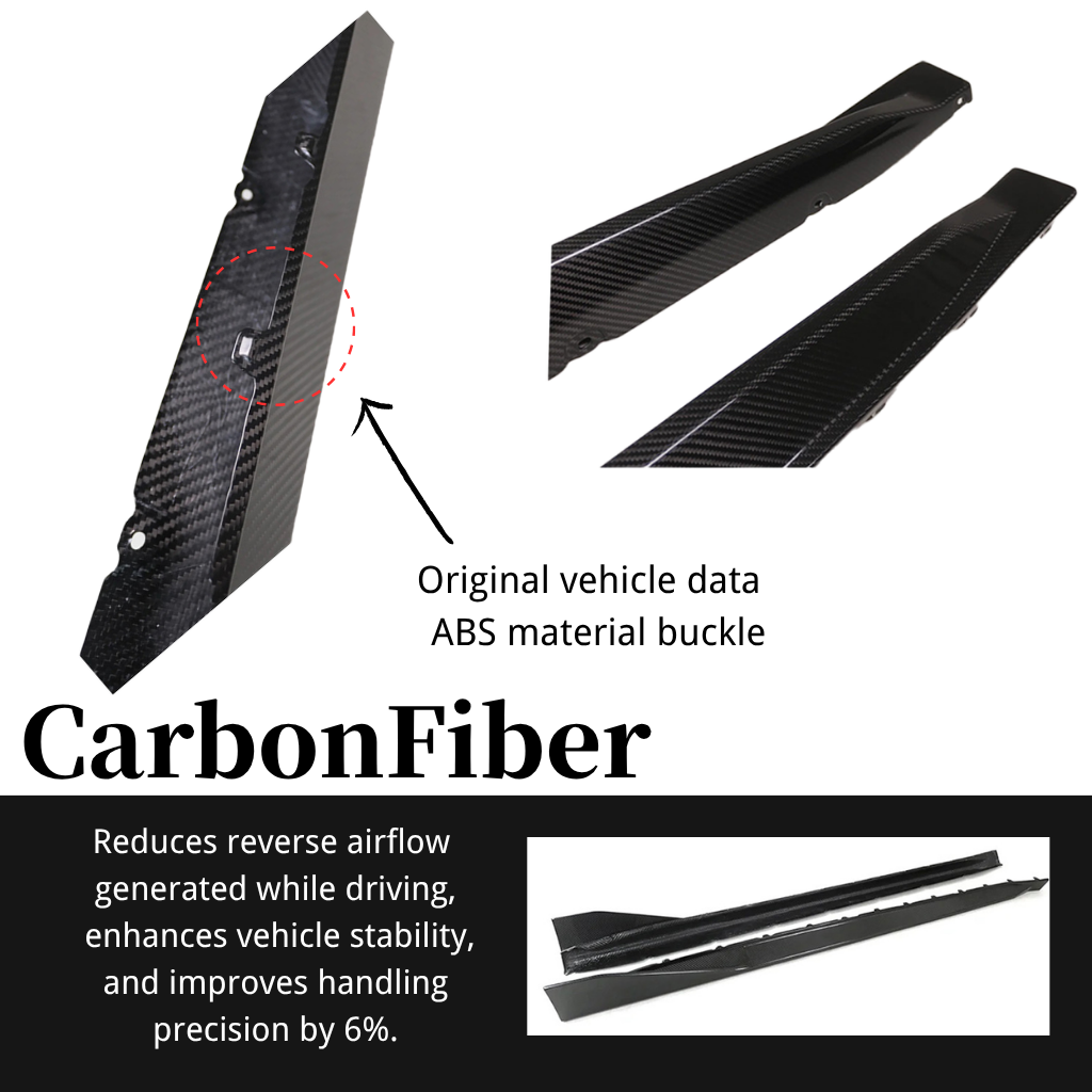 CarbonXtreme BMW G82 M4 MP Style Carbon Fiber Side Skirts