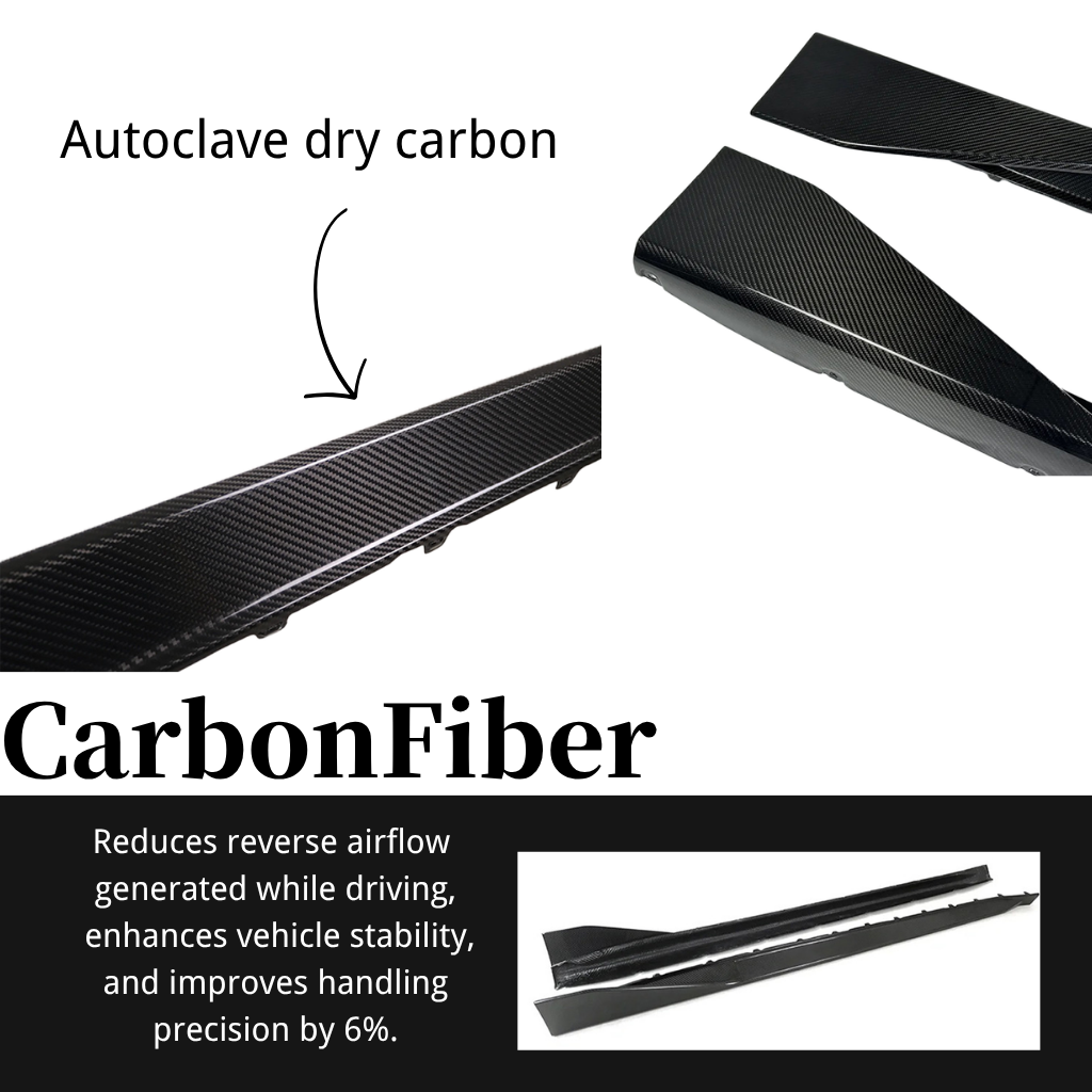 CarbonXtreme BMW G82 M4 MP Style Carbon Fiber Side Skirts