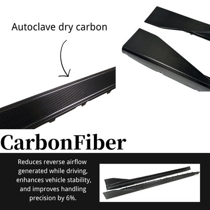 CarbonXtreme BMW G82 M4 MP Style Carbon Fiber Side Skirts