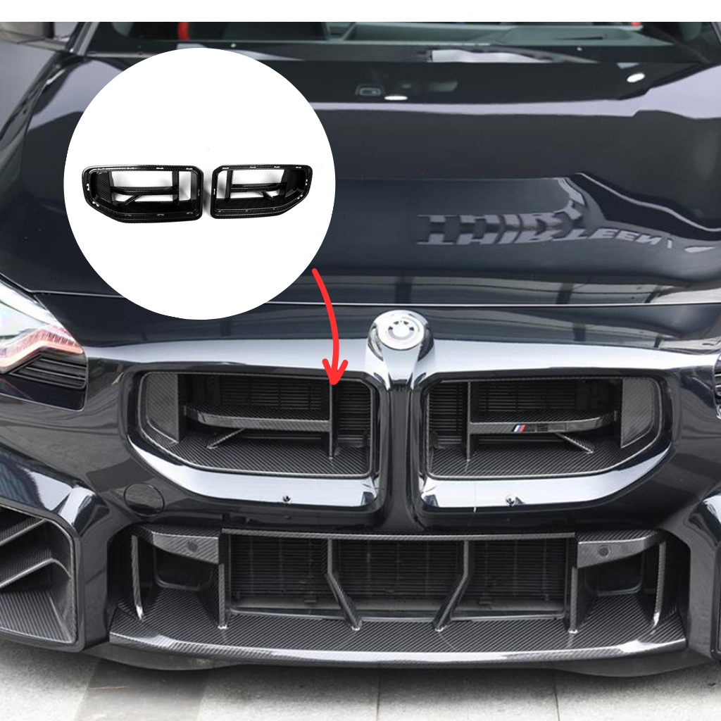 BMW G87 M2 CS Style carbon fiber front grill by CarbonXtreme
