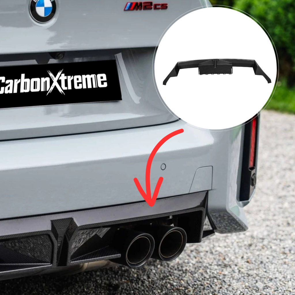 BMW G87 M2 CS Style carbon fiber rear diffuser by CarbonXtreme