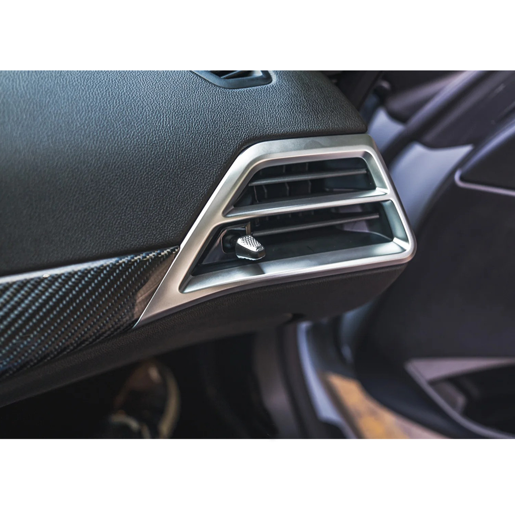 CarbonXtreme BMW G87 M2 LCI Carbon Fiber Dashboard Air Conditioning Outlet Vent Cover