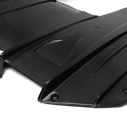 CarbonXtreme BMW G87 M2 N Style Carbon Fiber Rear Diffuser With Underbody Floor