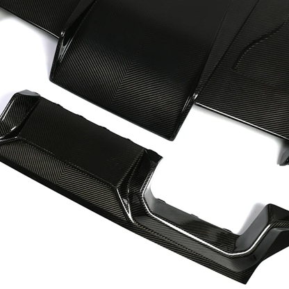CarbonXtreme BMW G87 M2 N Style Carbon Fiber Rear Diffuser With Underbody Floor