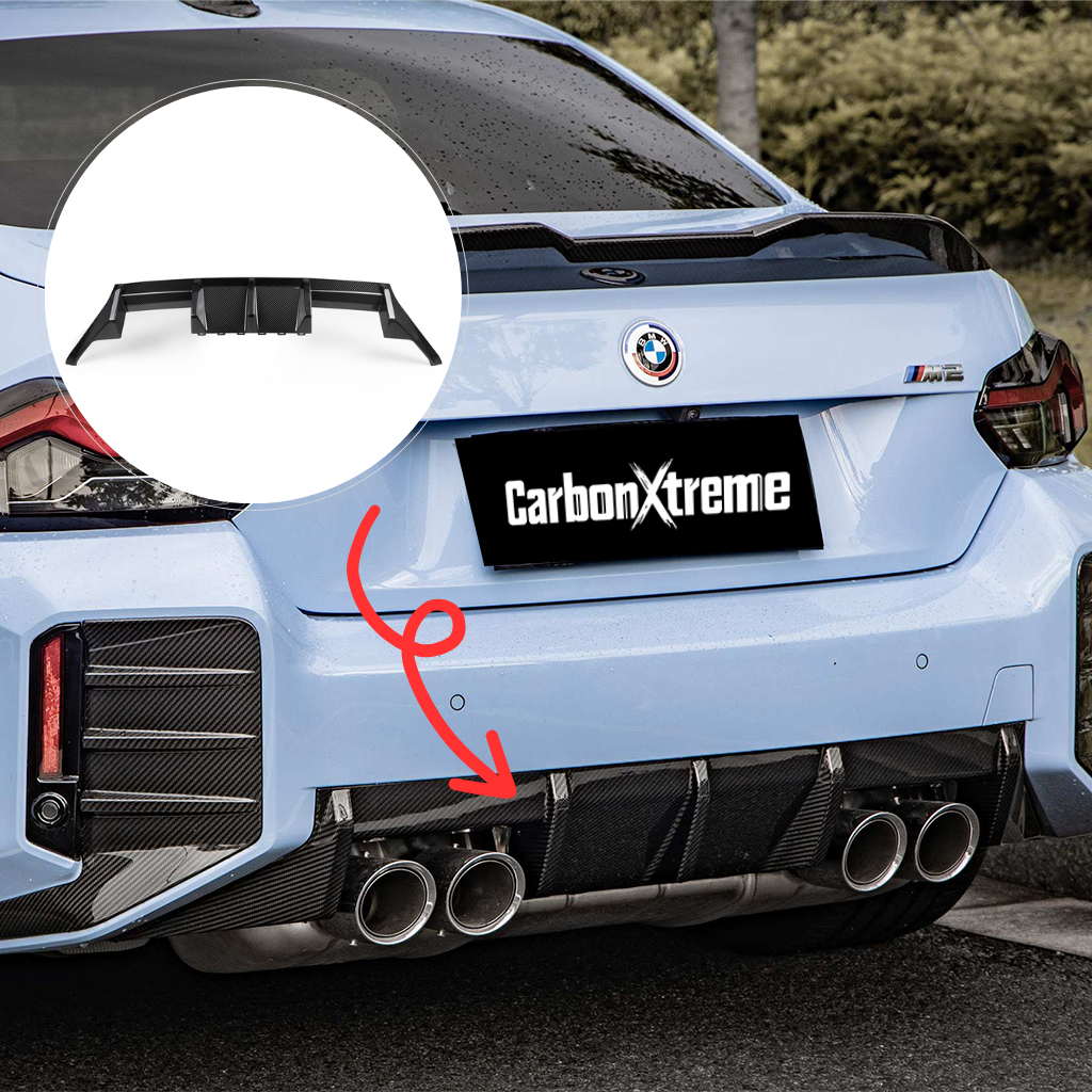 CarbonXtreme BMW G87 M2 OEM Style Carbon Fiber Rear Diffuser