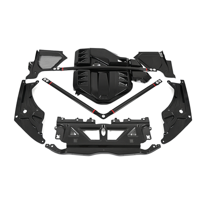 BMW G80 M3 G82 M4 G87 M2 S58 full carbon fiber engine bay kit, complete set