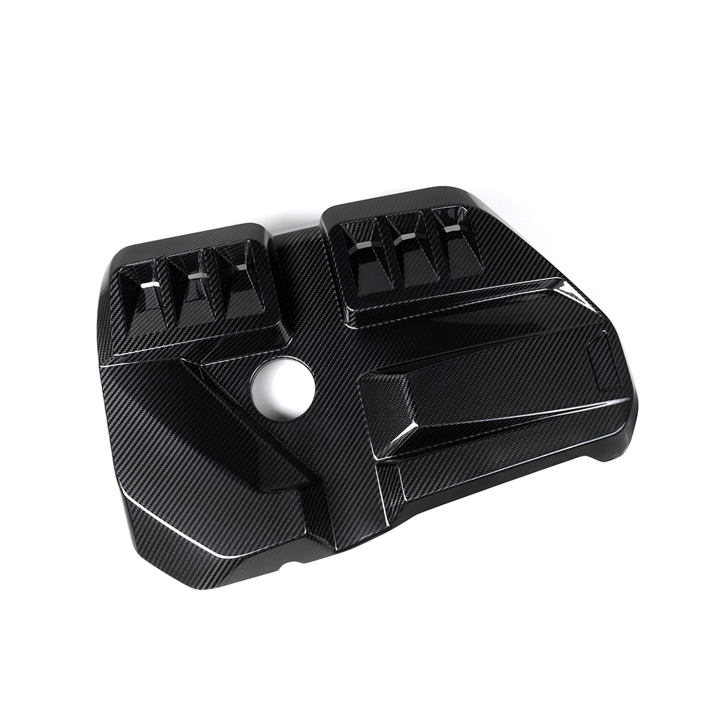 BMW G8X M2 M3 M4 OEM style dry carbon fiber engine cover by CarbonXtreme
