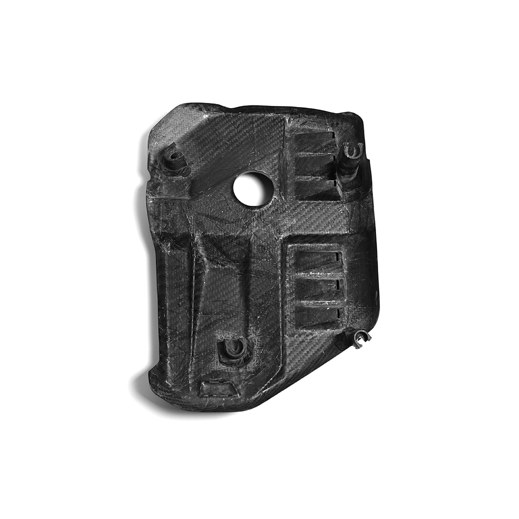 BMW G8X M2 M3 M4 OEM style dry carbon fiber engine cover by CarbonXtreme
