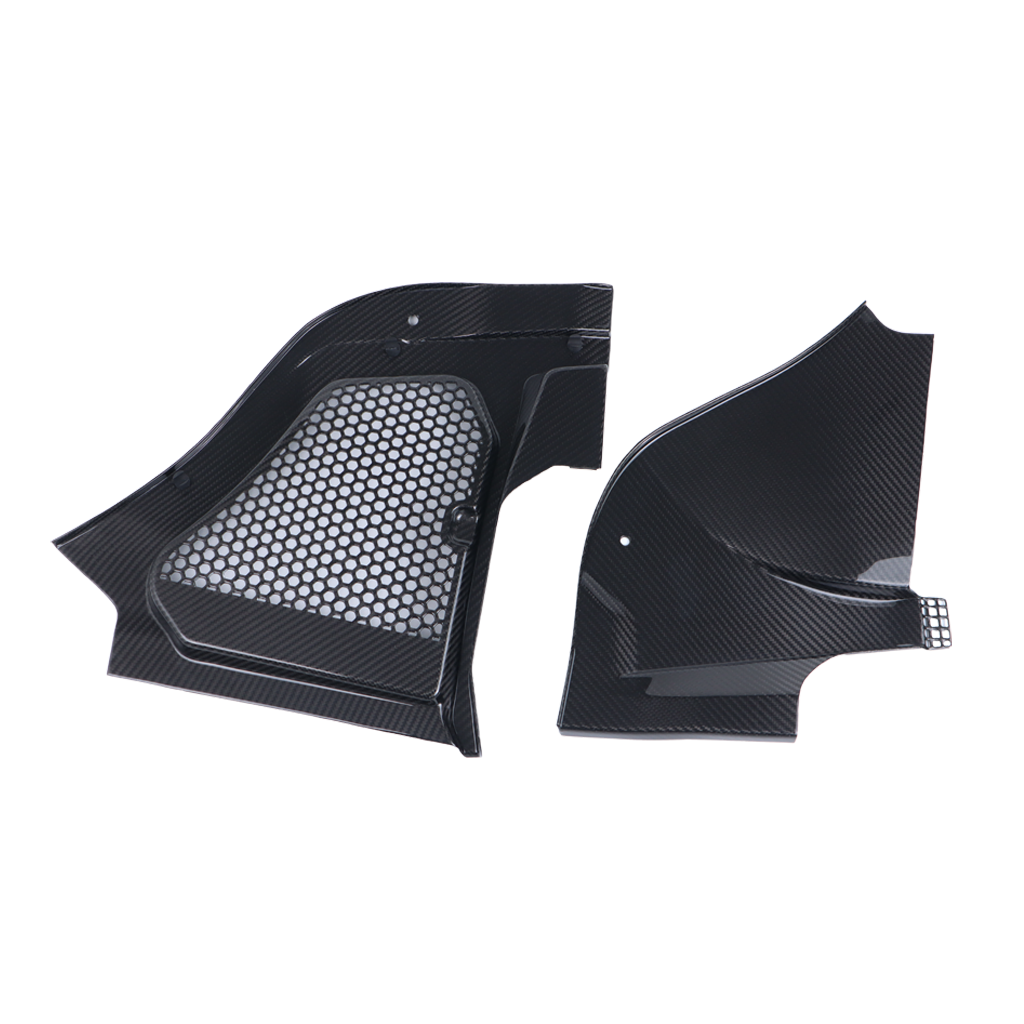 BMW G90 M5 dry carbon fiber engine bay corner covers by CarbonXtreme
