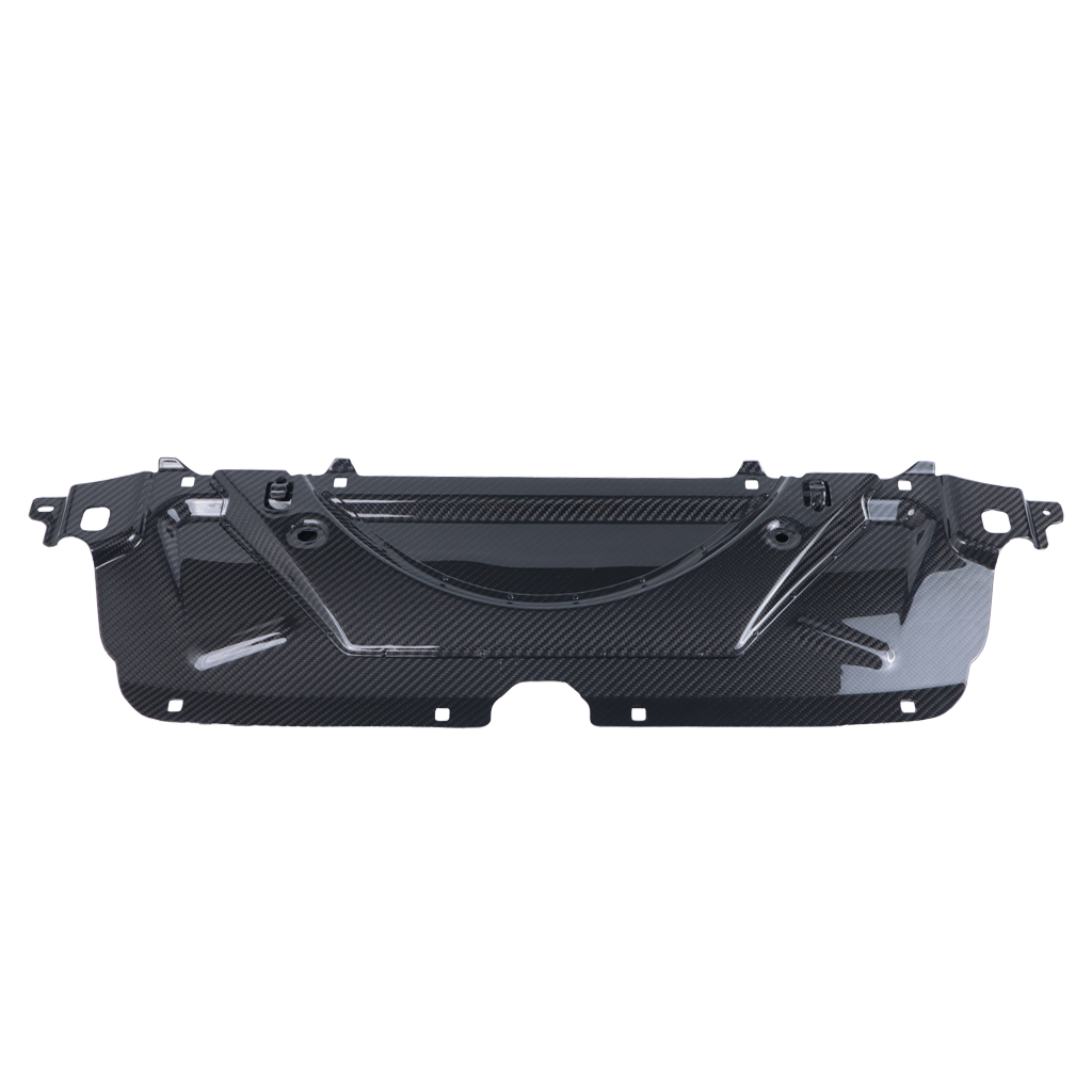 BMW G90 M5 dry carbon fiber radiator cooling shroud cover by CarbonXtreme
