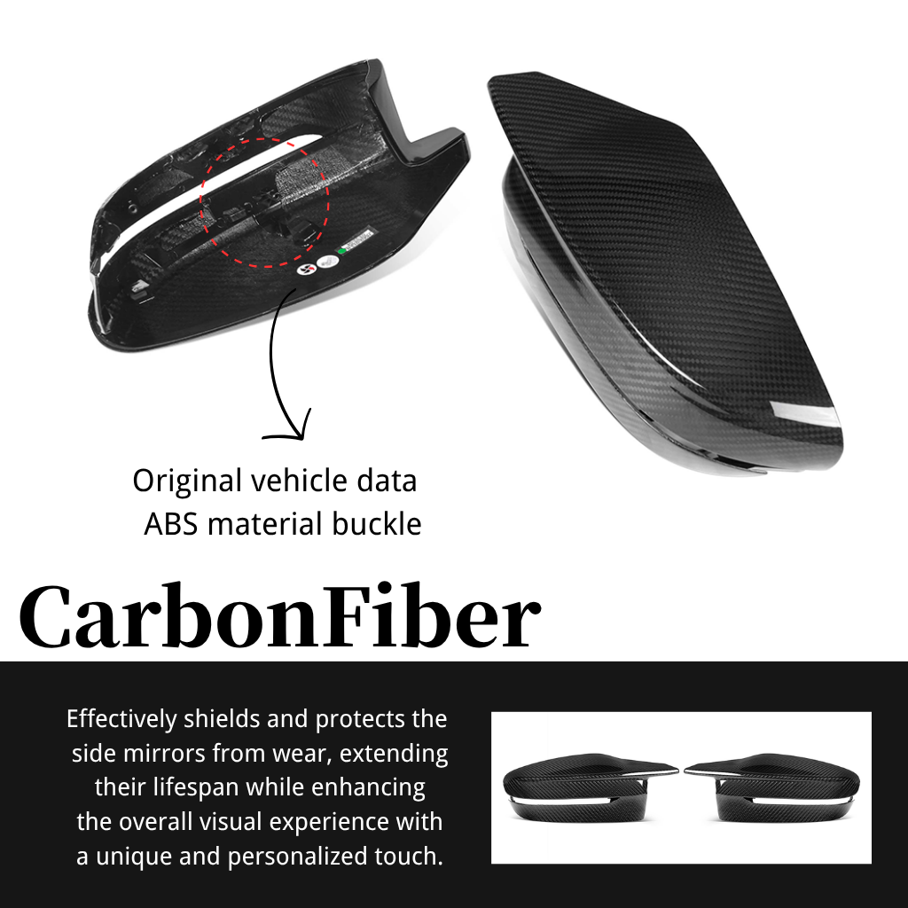 CarbonXtreme BMW M3 G80 M4 G82 Carbon Fiber Mirror Cover OEM Style Left Hand Drive