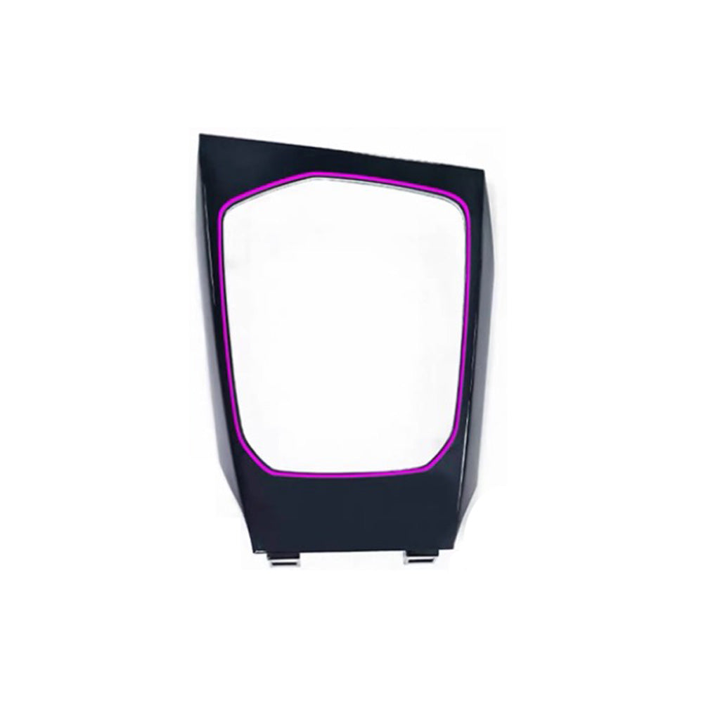 BMW M Illuminated Gear Selector Surround gloss black variant – smooth high-gloss black finish with LED strip, product shot on white