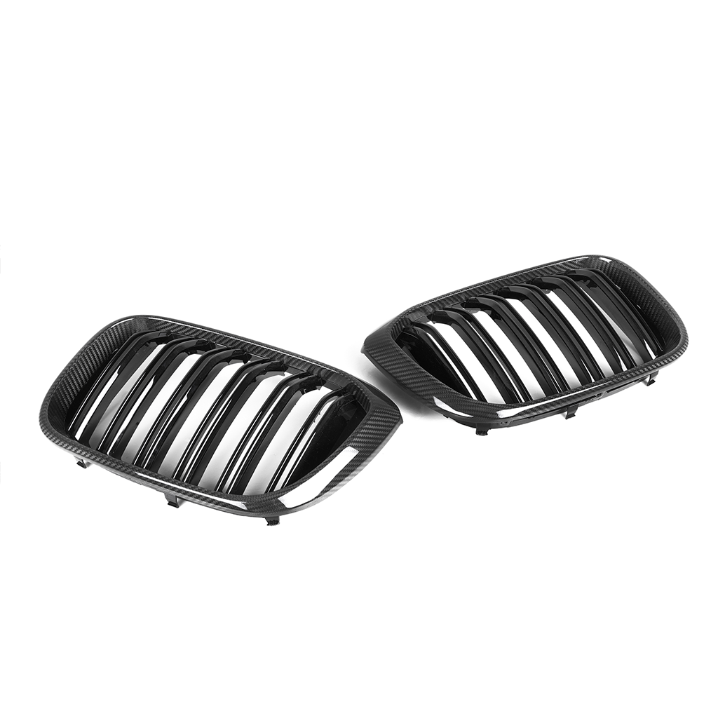 CarbonXtreme BMW X3 G01 X4 G02 Pre-LCI Double Slat Carbon Fiber Front Grilles