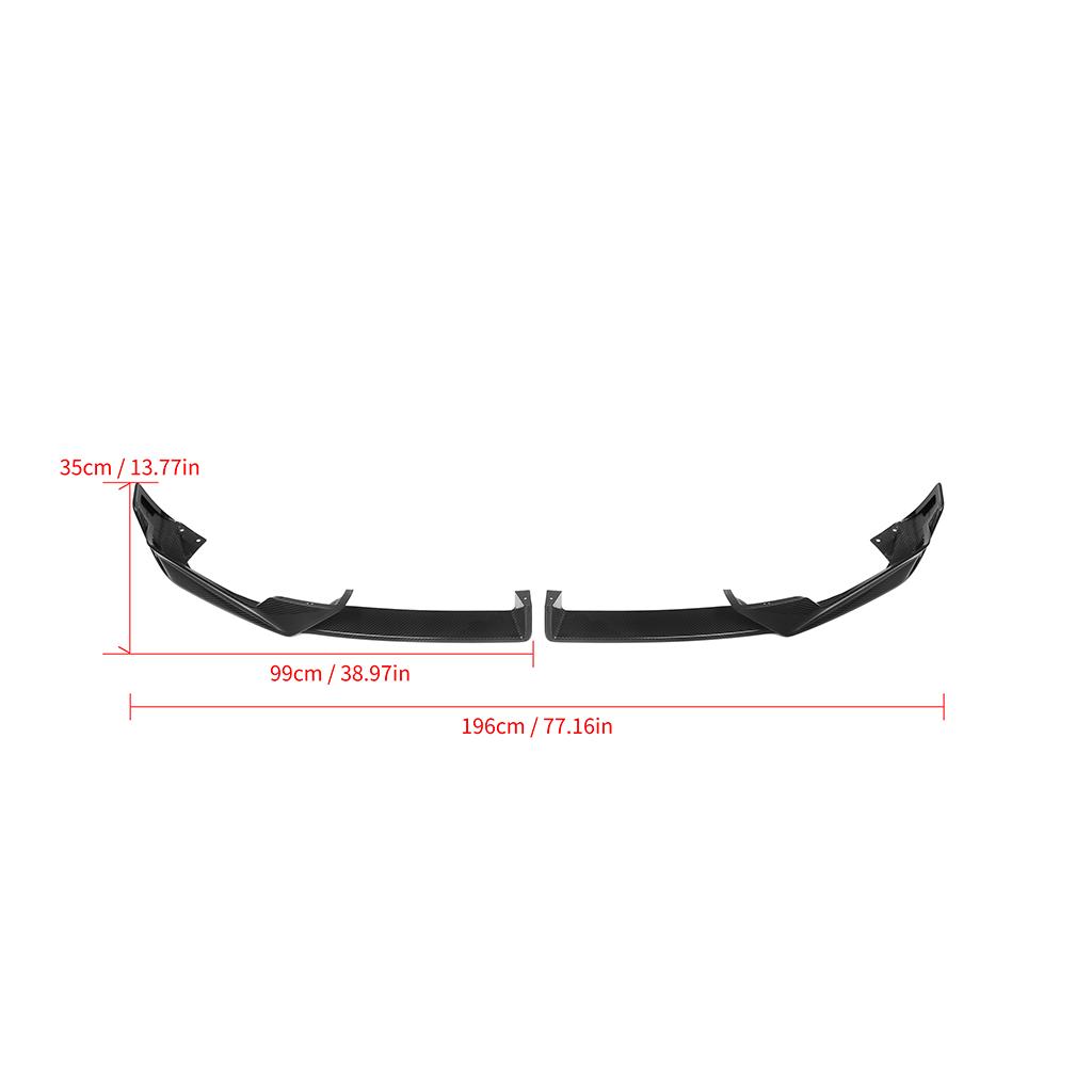 CarbonXtreme BMW X5 G05 LCI MP Style Carbon Fiber Front Lip