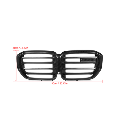 CarbonXtreme BMW X5 G05 LCI X5M Style Carbon Fiber Front Grilles
