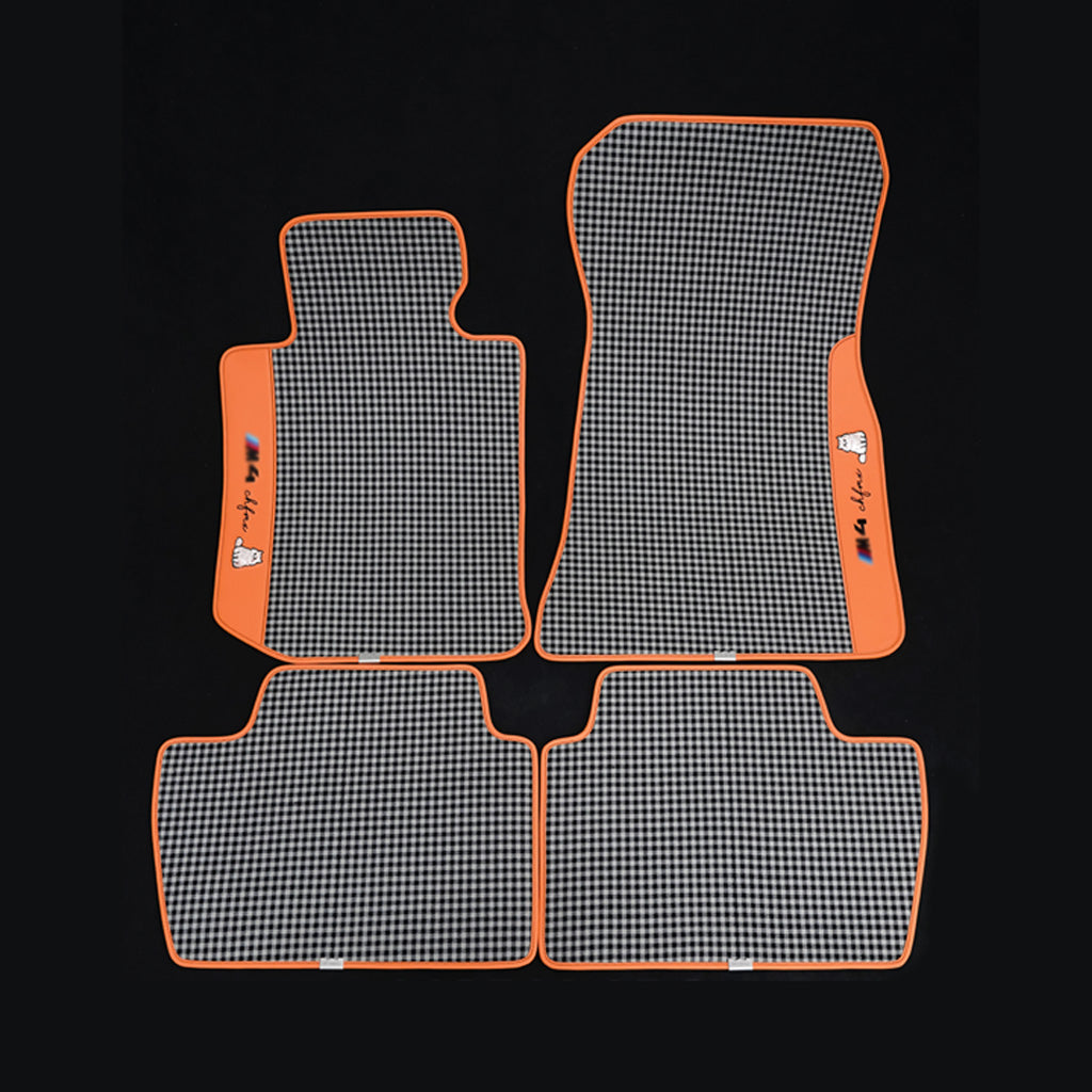 CarbonXtreme Custom Houndstooth Wool Floor Mats