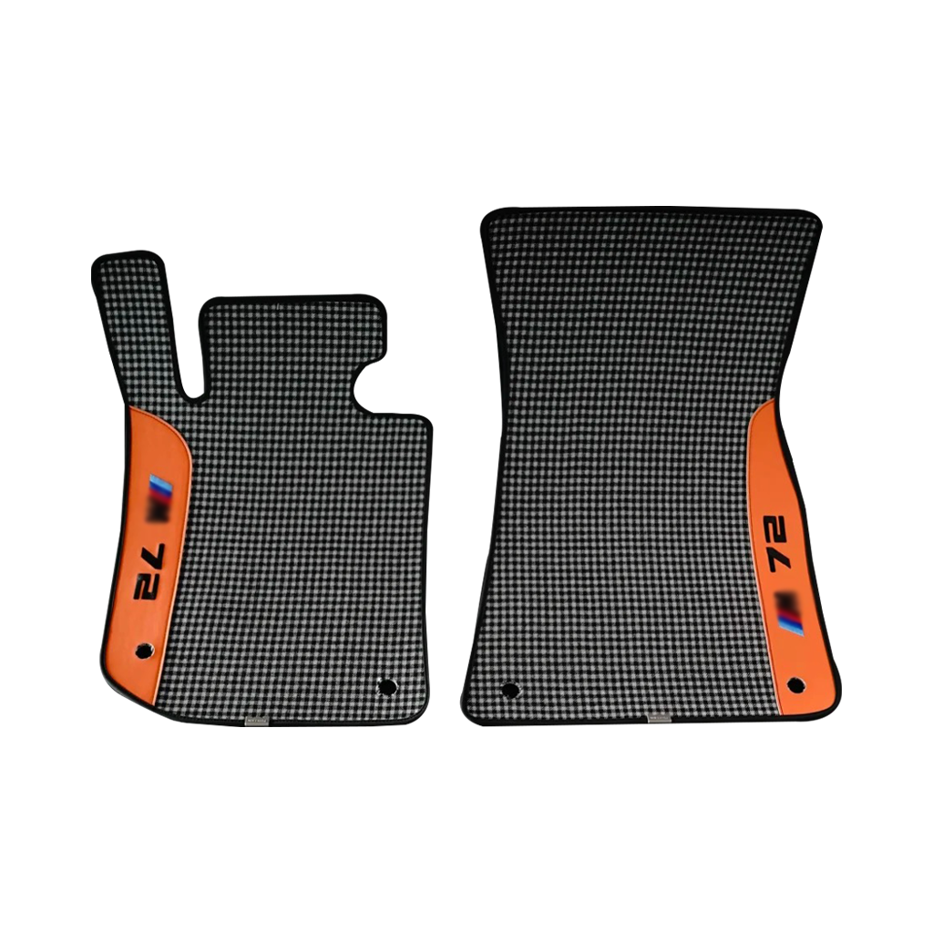 CarbonXtreme Custom Floor Mat Set Houndstooth style
