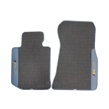 CarbonXtreme Custom Floor Mat Set Houndstooth style