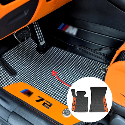 CarbonXtreme Custom Floor Mat Set Houndstooth style