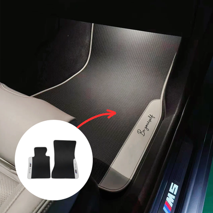 CarbonXtreme Custom Floor Mat Set | Personalized Woven Nappa Car Mats