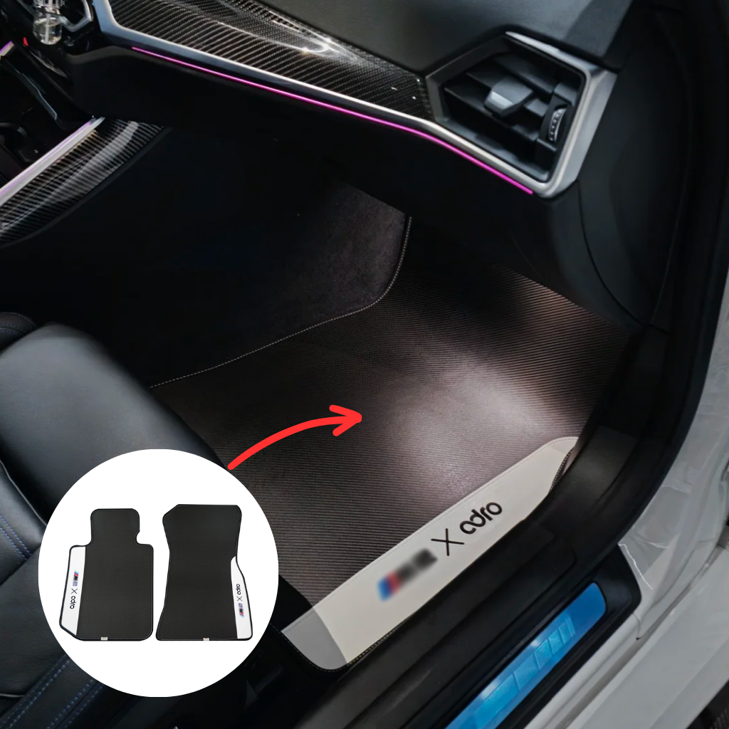 CarbonXtreme Custom Floor Mat Set Soft Carbon Fiber
