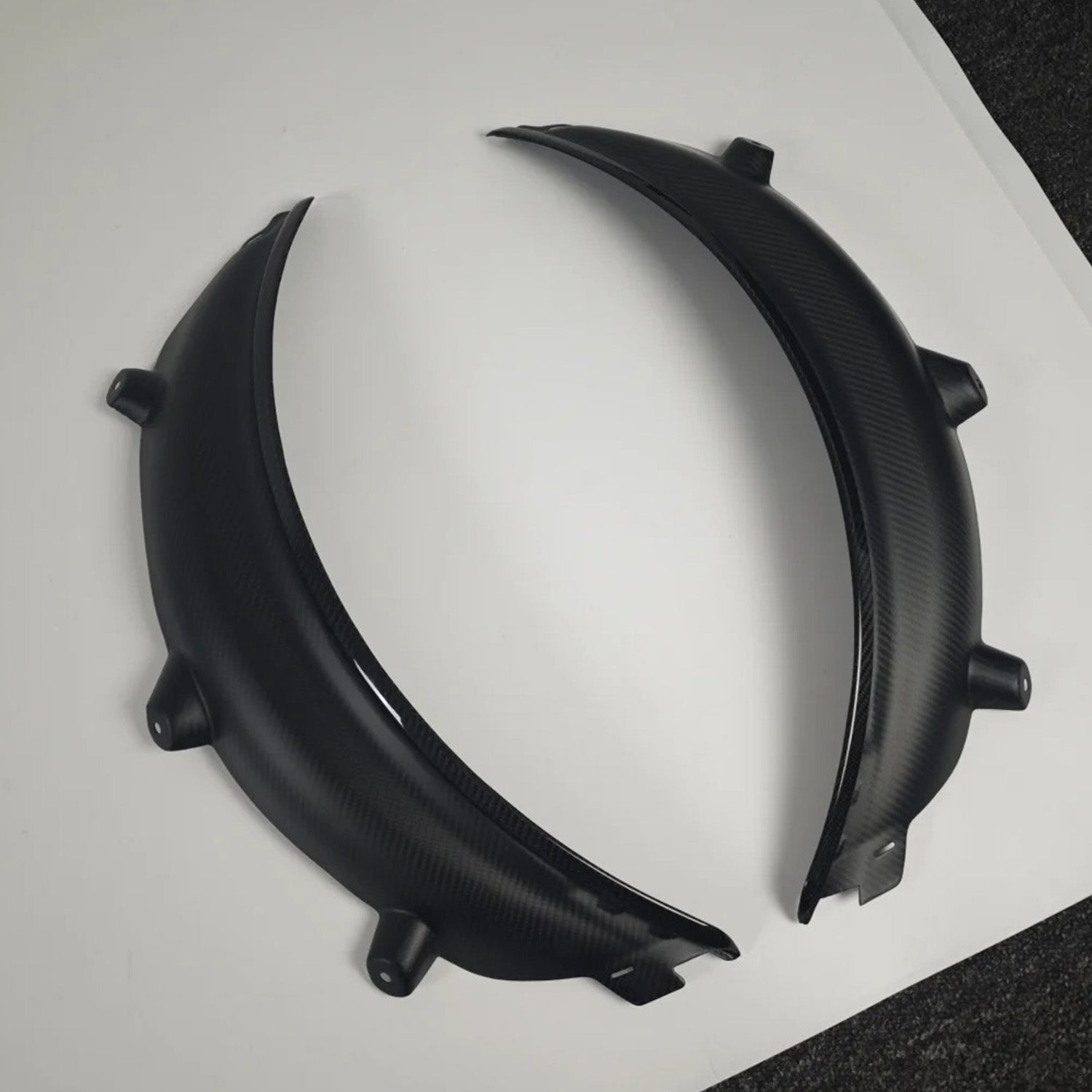 BMW G80 M3 carbon fiber wheel arch trim with OE mount or 3M adhesive installation by CarbonXtreme
