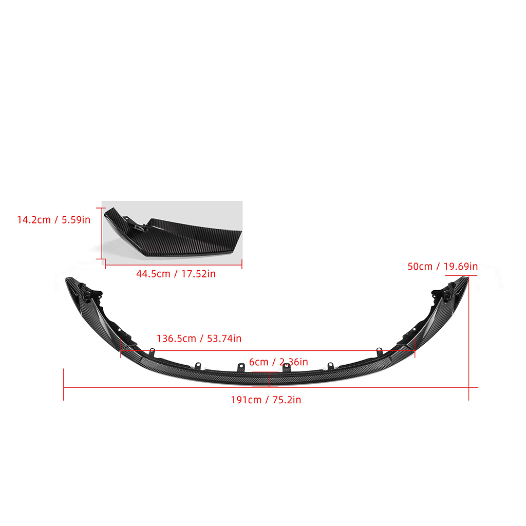 BMW G80 M3 G82 M4 CSL Style carbon fiber front lips by CarbonXtreme

