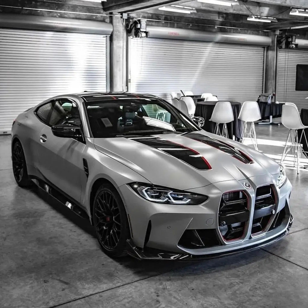BMW G80 M3 G82 M4 CSL Style carbon fiber front lips by CarbonXtreme
