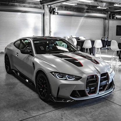 BMW G80 M3 G82 M4 CSL Style carbon fiber front lips by CarbonXtreme
