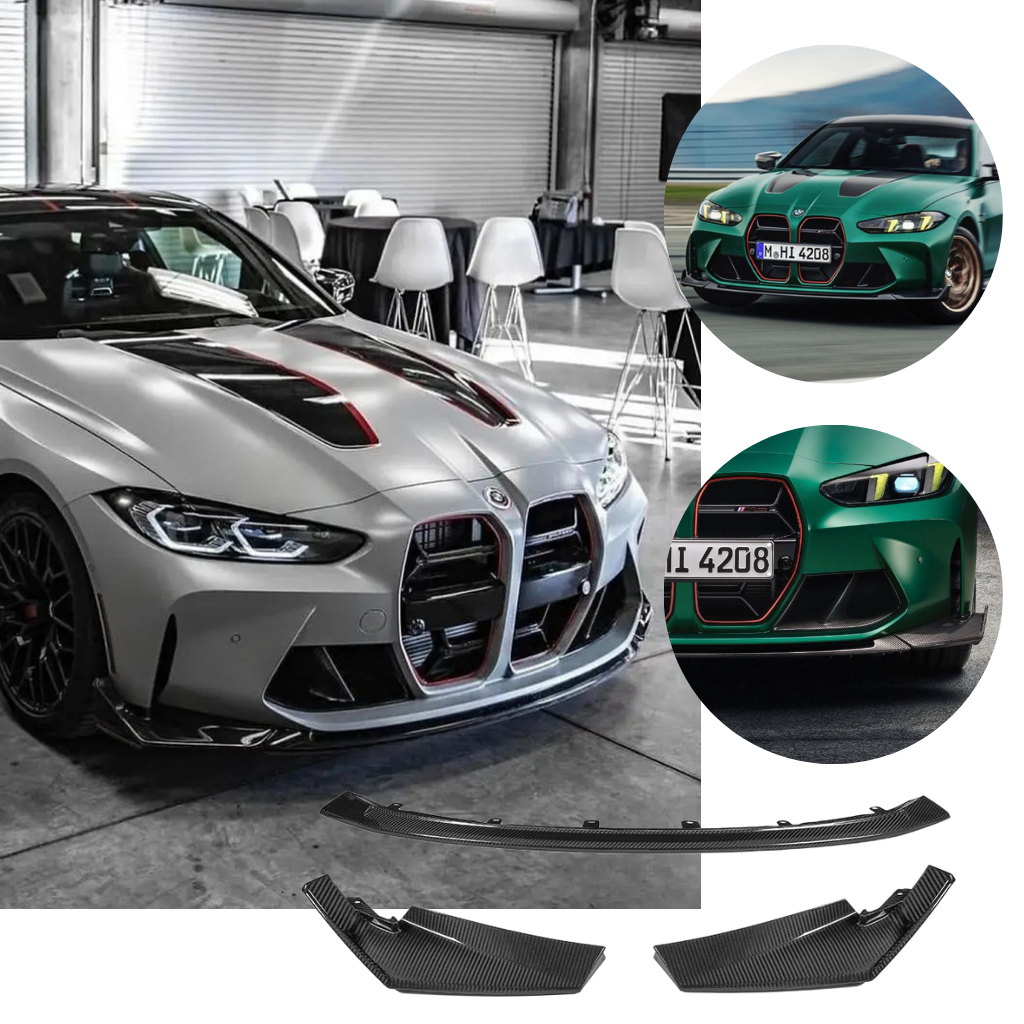 BMW G80 M3 G82 M4 CSL Style carbon fiber front lips by CarbonXtreme
