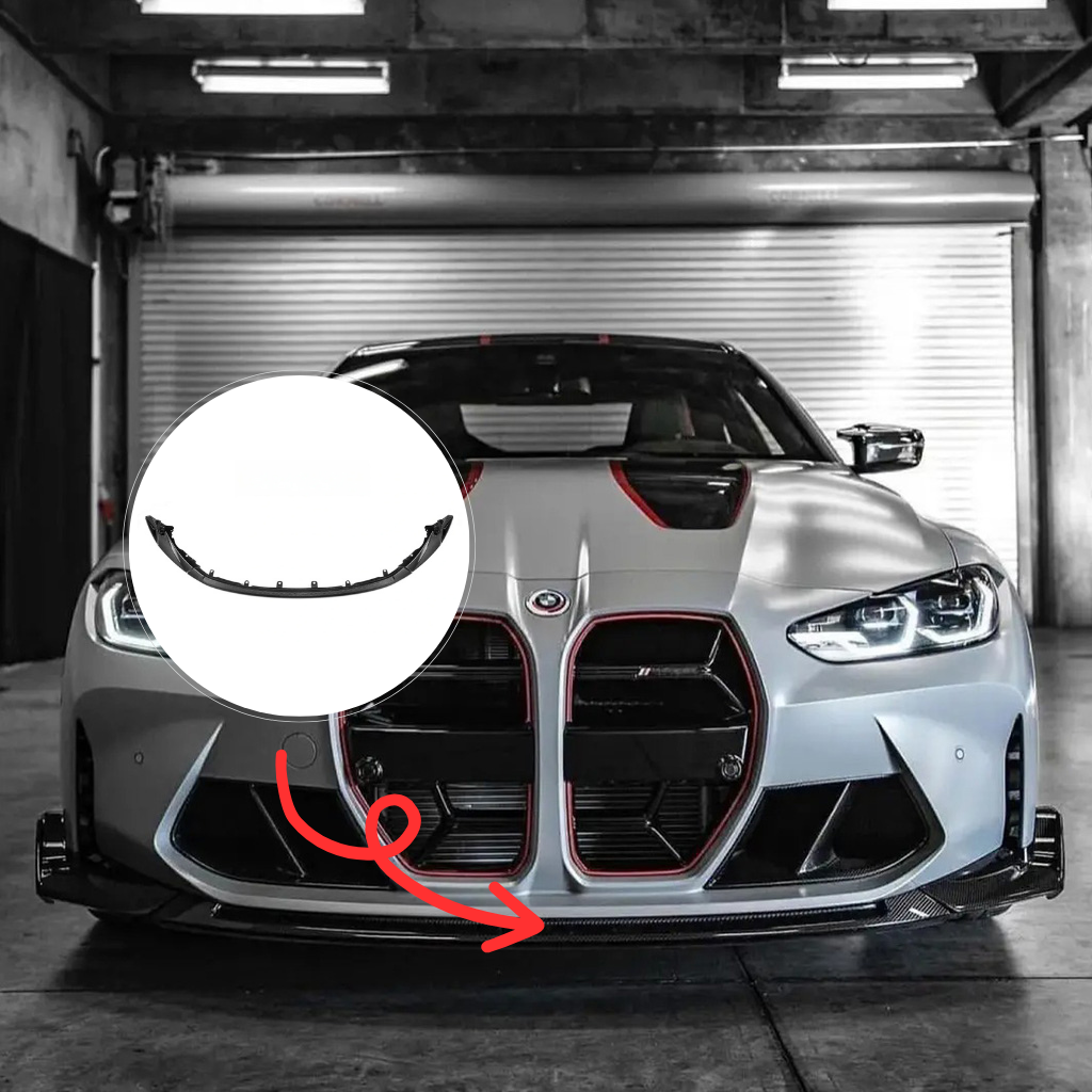 BMW G80 M3 G82 M4 CSL Style carbon fiber front lips by CarbonXtreme
