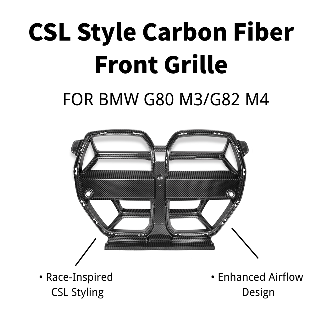 CarbonXtreme BMW G80 M3 G82 M4 Carbon Fiber Front Grille CSL Style