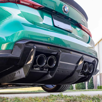 BMW G80 M3 G82 M4 exclusive CarbonXtreme carbon fiber rear diffuser with rear lip

