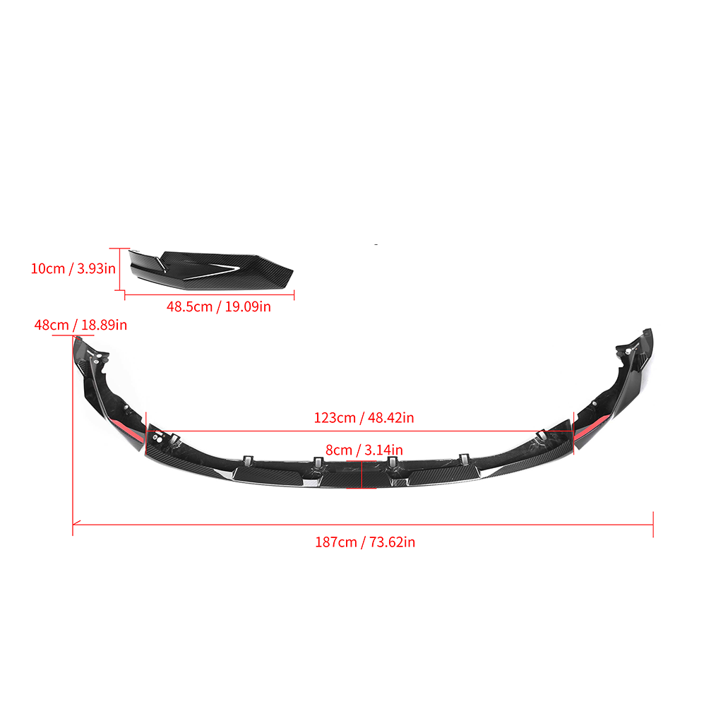 BMW G80 M3 G82 M4 MP Style carbon fiber front lip by CarbonXtreme
